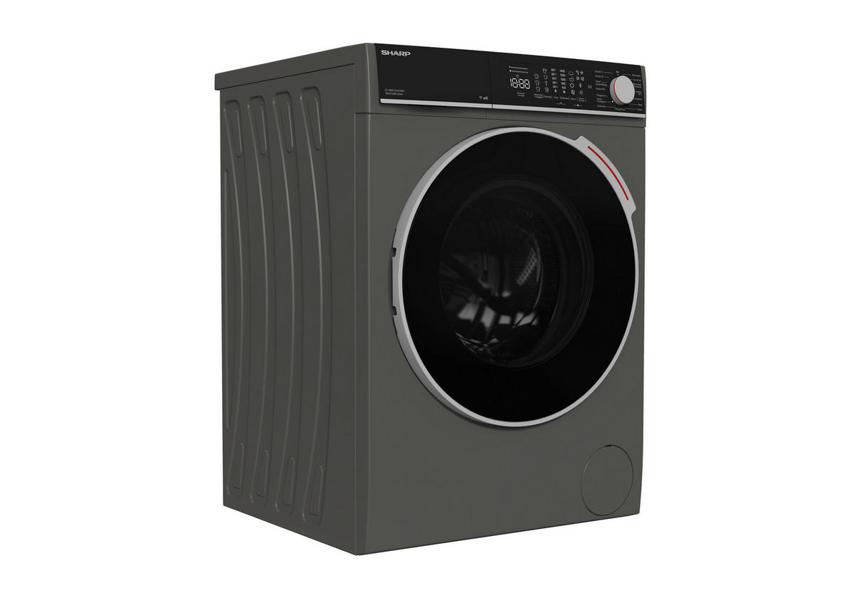 WASCHMASCHINE ES-WNFL014CADA-DE  - Dunkelgrau, Basics, Glas/Kunststoff (59.7/84.5/58,2cm) - Sharp