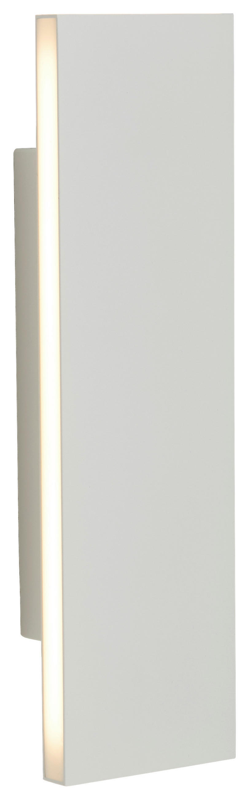 LED-WANDLEUCHTE 28/8/4,5 cm   - Weiß, Basics, Kunststoff/Metall (28/8/4,5cm)