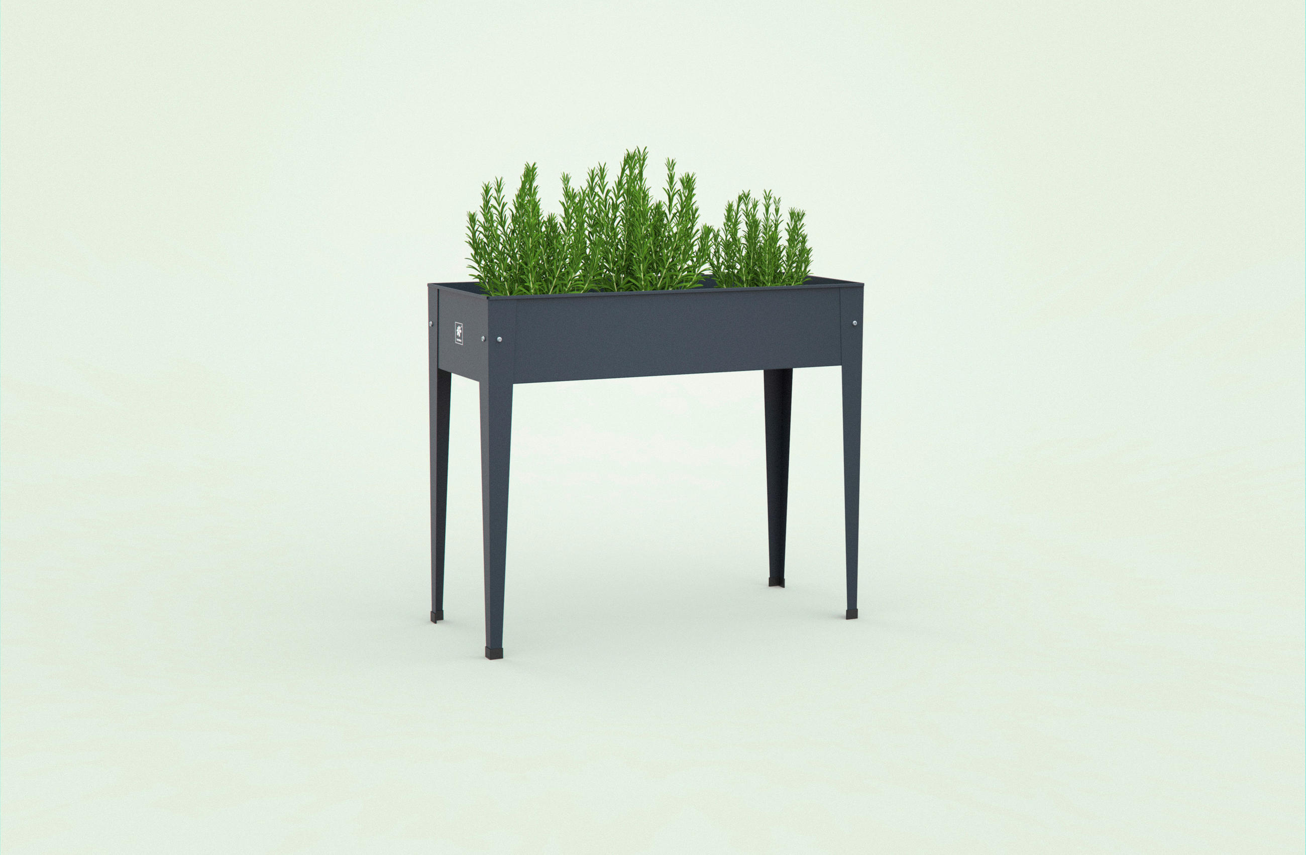 HOCHBEET 40/84/100 cm  - Anthrazit, Basics, Metall (40/84/100cm)