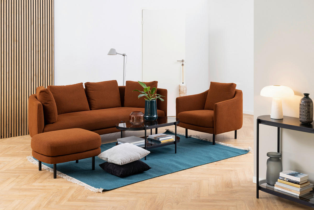 COUCHTISCH in Glas 95/50/42 cm  - Schwarz/Grau, Trend, Glas/Metall (95/50/42cm) - MID.YOU