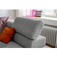 ECKSOFA Grau Feincord  - Schwarz/Grau, KONVENTIONELL, Kunststoff/Textil (311/219cm) - Hom`in