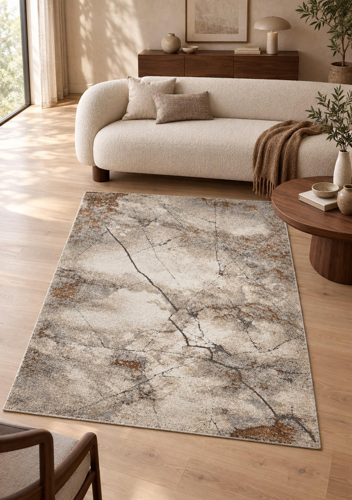 TKANI TEPIH POMPEJI 200X290CM  bež     - bež, Trendi, tekstil/plastika (200/290cm) - Novel