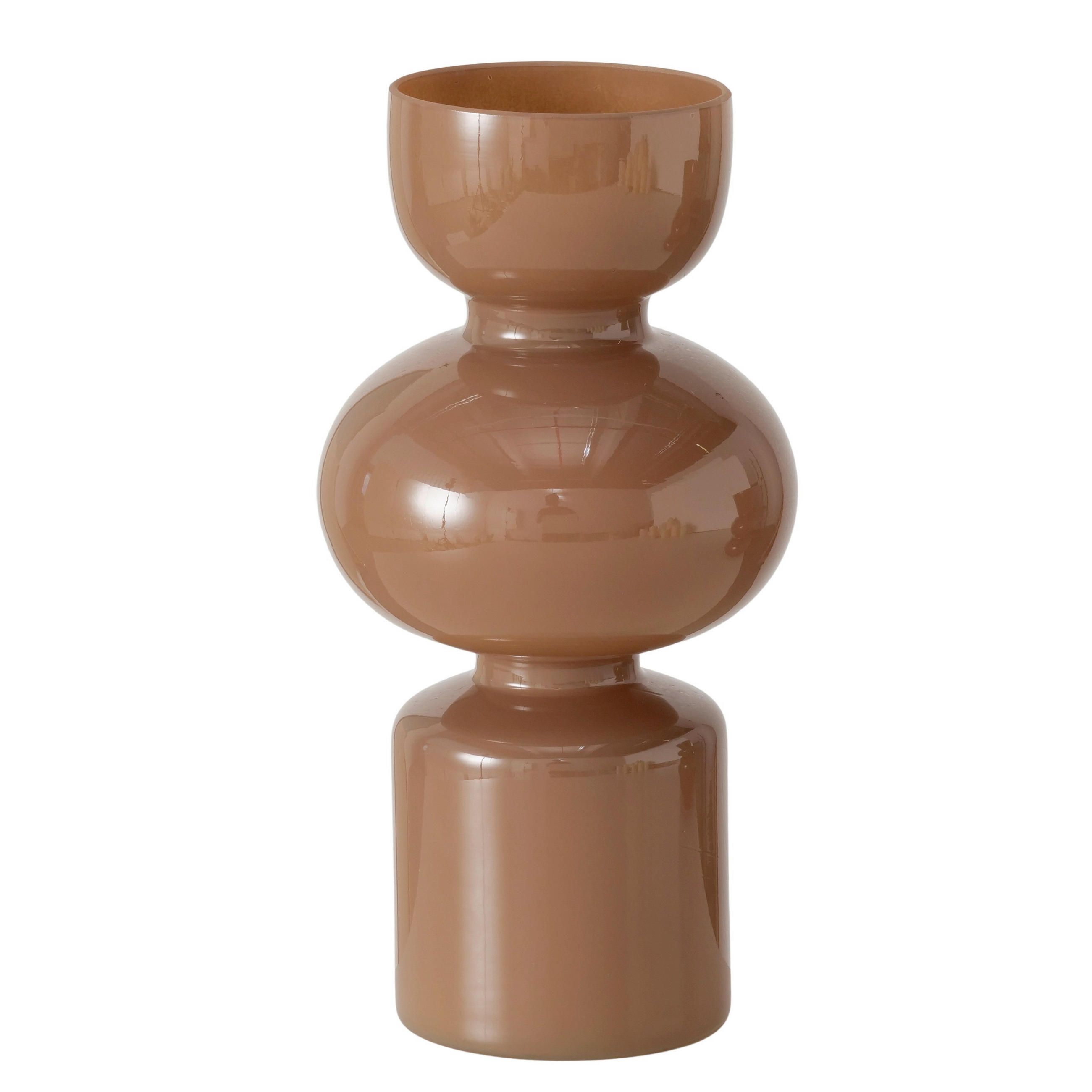 VAS  - brun, Trend, glas (15/29cm) - Ambia Home
