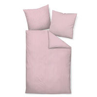 WENDEBETTWÄSCHE Giorgio Makosatin 200/200 cm  - Hellrosa/Weiß, KONVENTIONELL, Textil (200/200cm) - Janine