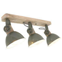 DECKENSPOTS - Grün/Kupferfarben, Trend, Holz/Metall (59/19/23cm)