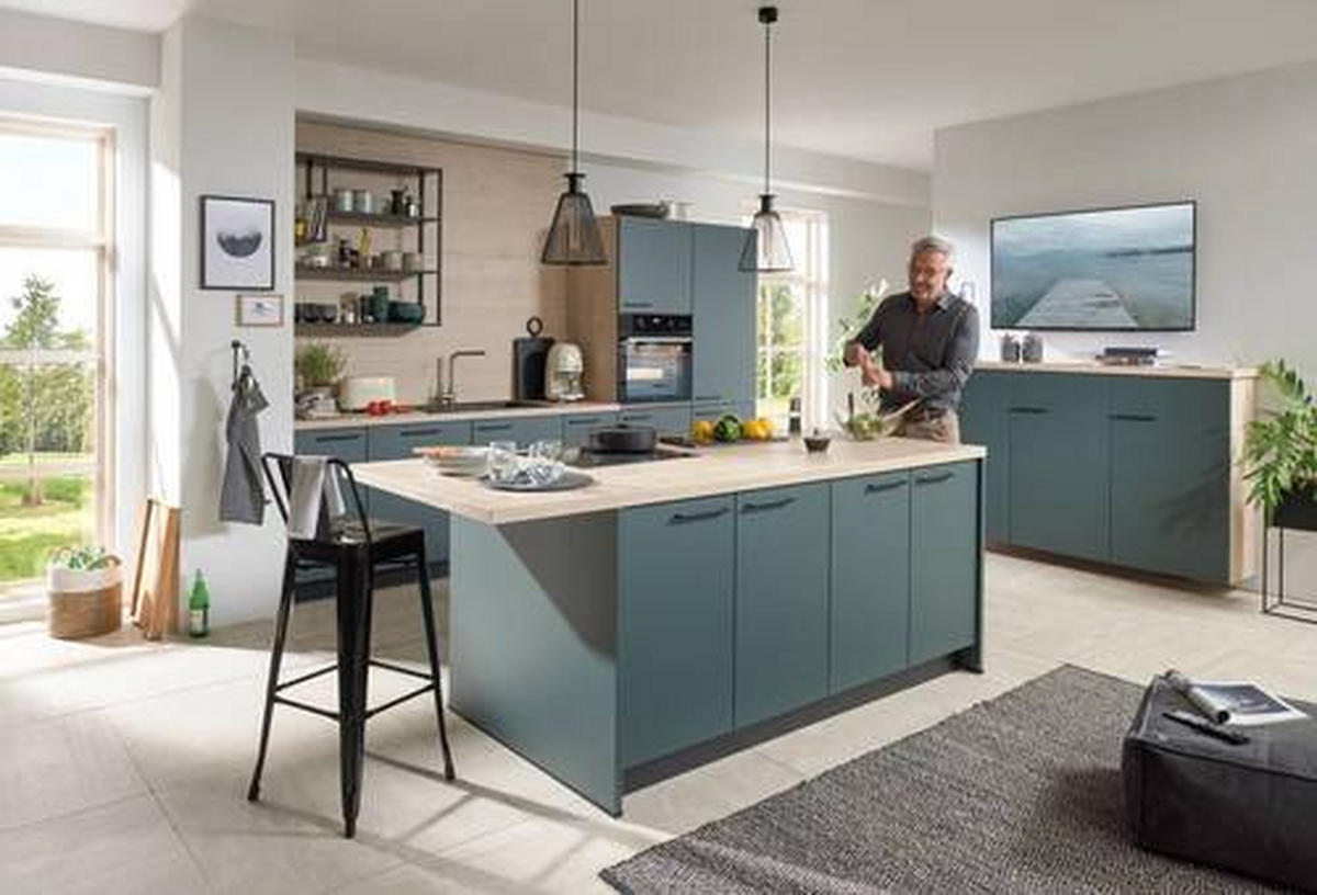 EINBAUKÜCHE   - Grün, Design, Holzwerkstoff - Dieter Knoll