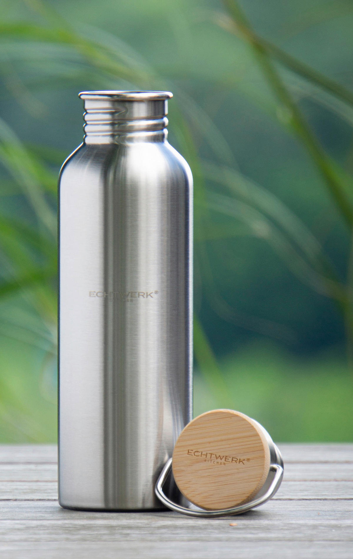 ISOLIERFLASCHE 0,75 L  - Silberfarben, Basics, Metall (7/24cm) - Echtwerk