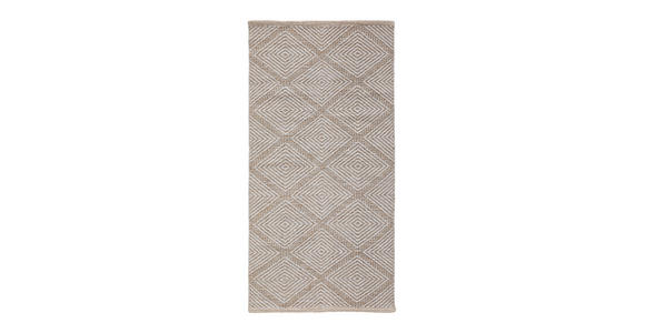 FLECKERLTEPPICH 60/120 cm Diamant Black  - Beige, Design, Textil (60/120cm) - Boxxx