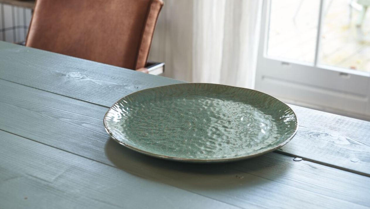 MĚLKÝ TALÍŘ, keramika, 27 cm - zelená, Lifestyle, keramika (27cm) - Leonardo