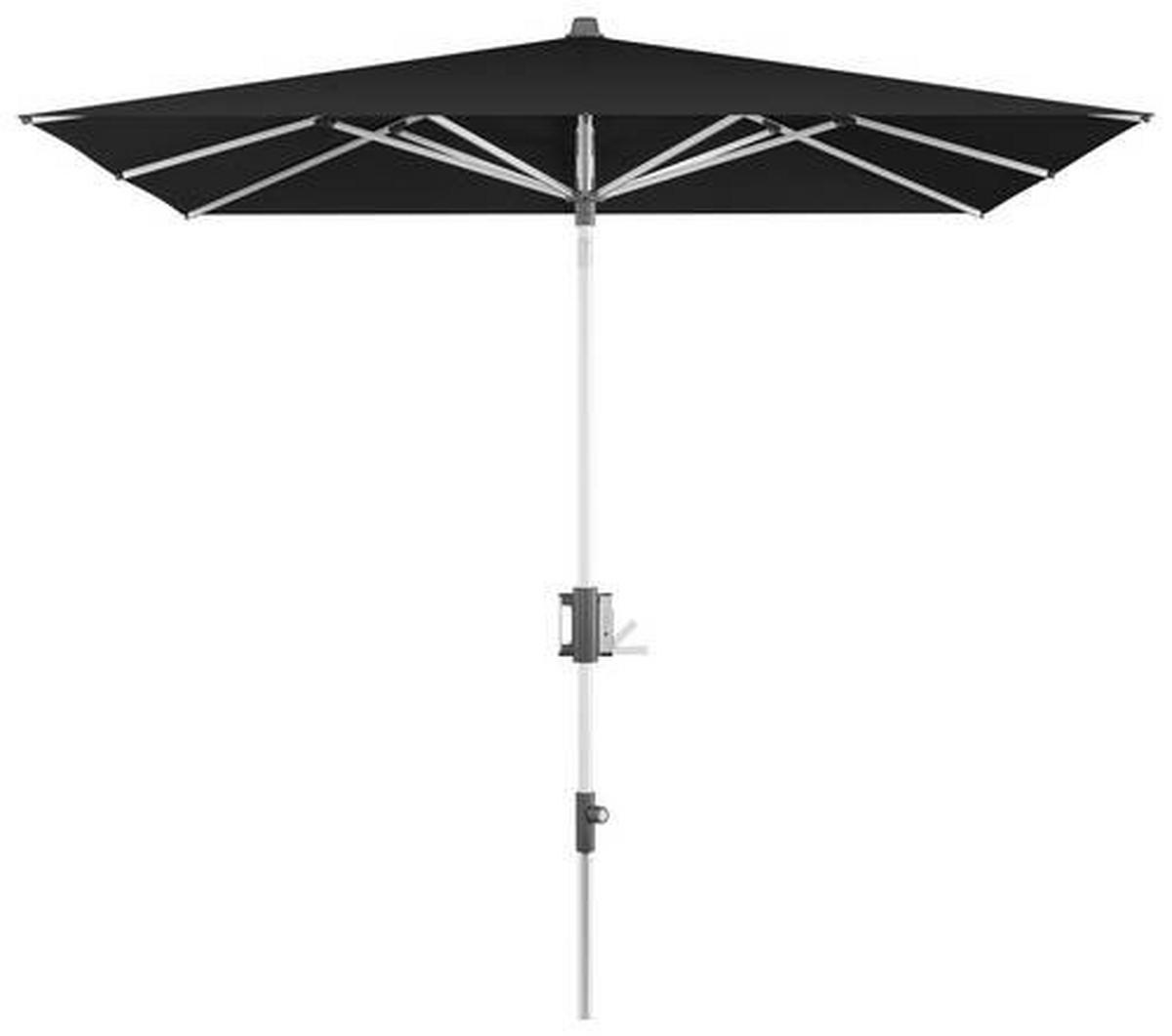 SONNENSCHIRM 240 cm Schwarz  - Alufarben/Schwarz, Basics, Textil/Metall (240/224-257cm) - KNIRPS