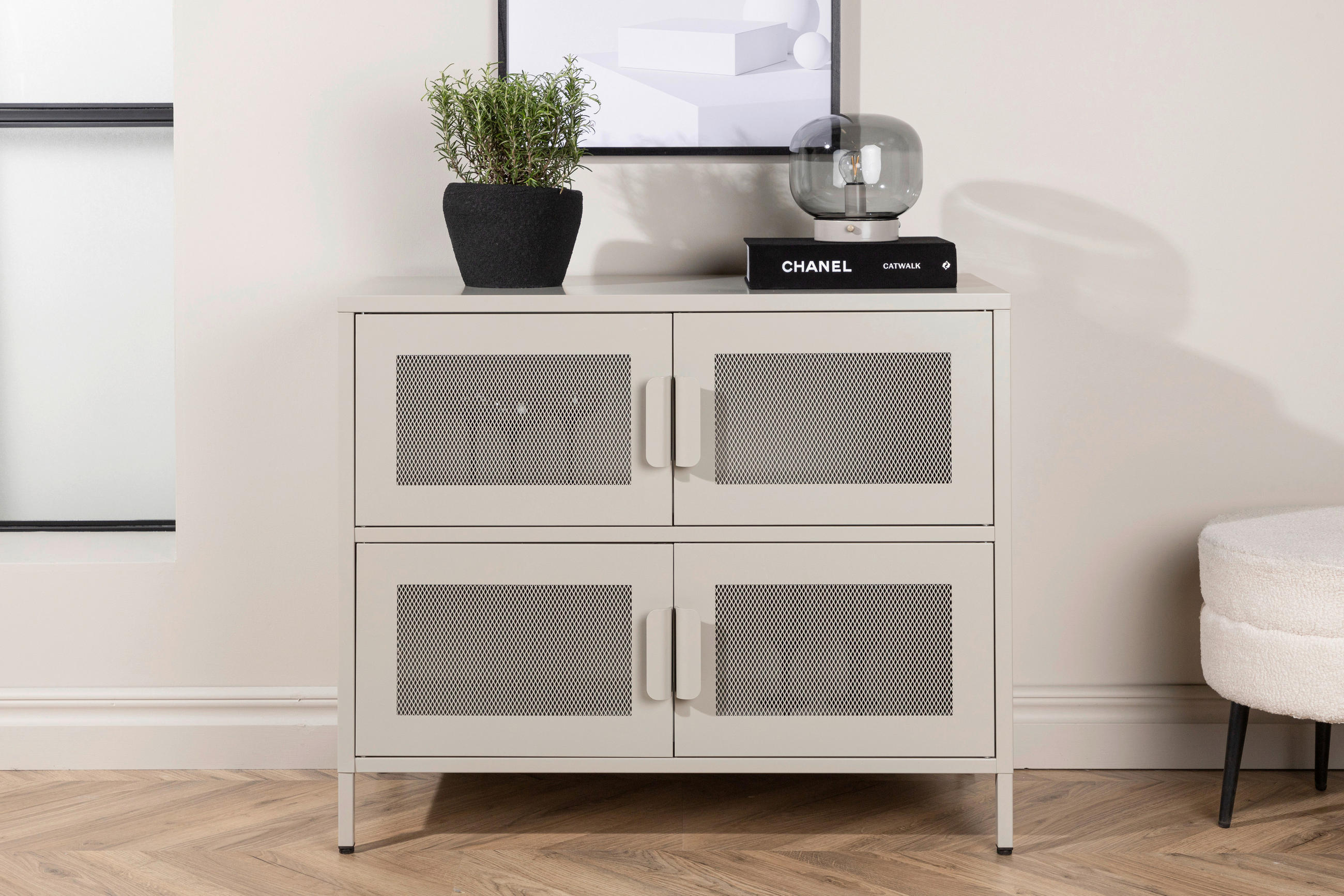 SIDEBOARD 90/75/40 cm  - beige, Design, metall (90/75/40cm) - Livetastic