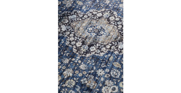 VINTAGE-TEPPICH 80/150/150 cm Asya Creme, Dunkelblau - Creme/Dunkelblau, Design, Kunststoff/Textil (80/150/150cm) - Novel