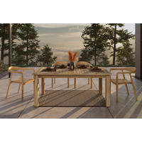 GARTENTISCH 180/100/76 cm  - Akaziefarben, Basics, Holz (180/100/76cm) - Ambia Garden