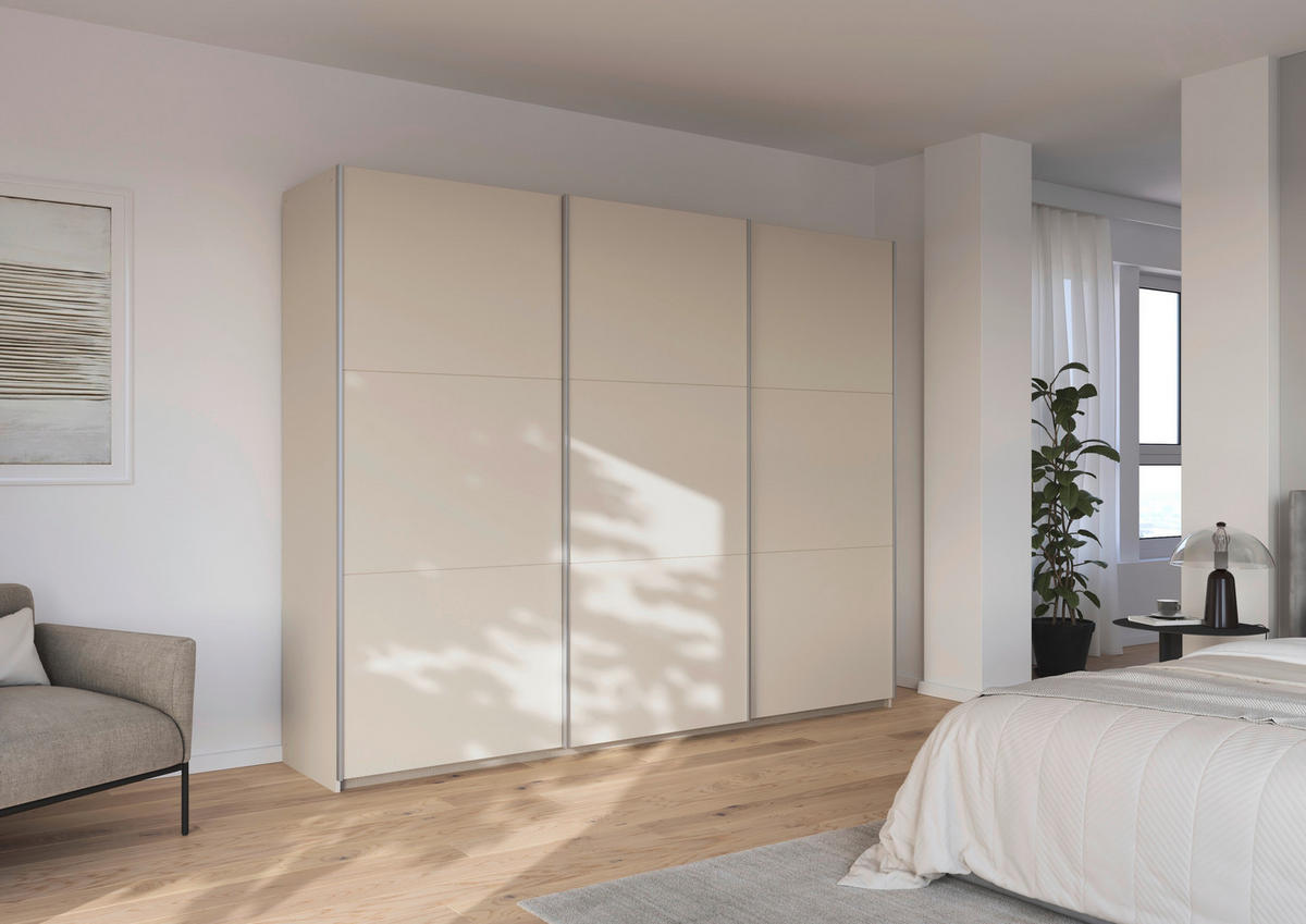 SCHWEBETÜRENSCHRANK Champagner  - Champagner, Trend, Holzwerkstoff/Metall (261/210/59cm) - Rauch Möbel