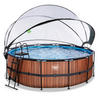 POOL SET 427/122 cm  - brun, Klassisk, plast (427/122cm) - EXIT Toys