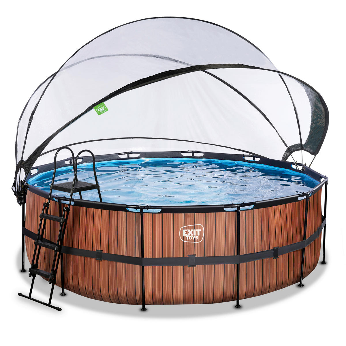 POOL SET 427/122 cm  - brun, Klassisk, plast (427/122cm) - EXIT Toys
