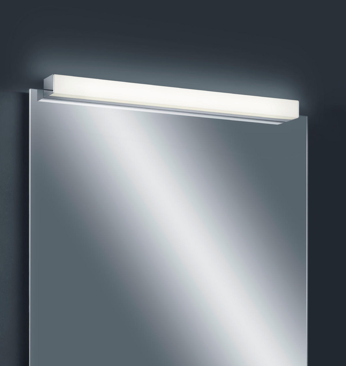 BADEZIMMER-WANDLEUCHTE - Chromfarben, Design, Metall (6/4/90cm) - Helestra