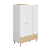 BABYKLEIDERSCHRANK Weiß, Birkefarben  - Birkefarben/Weiß, Basics, Holz/Holzwerkstoff (125,1/198,7/56,3cm) - Paidi