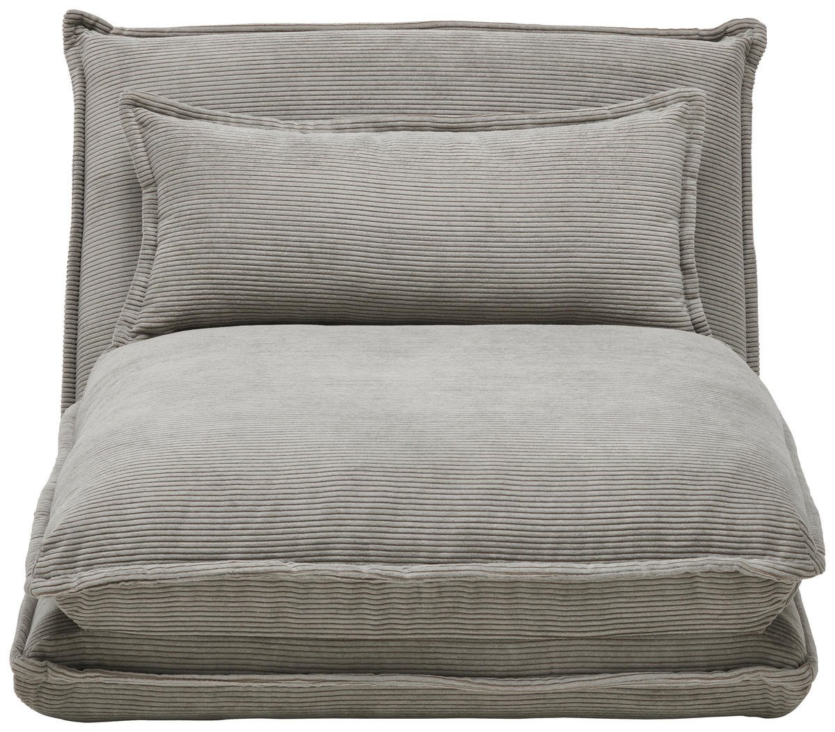 BÄDDFÅTÖLJ i manchester grå  - grå, Design, textil (83/76,5/59cm) - Carryhome