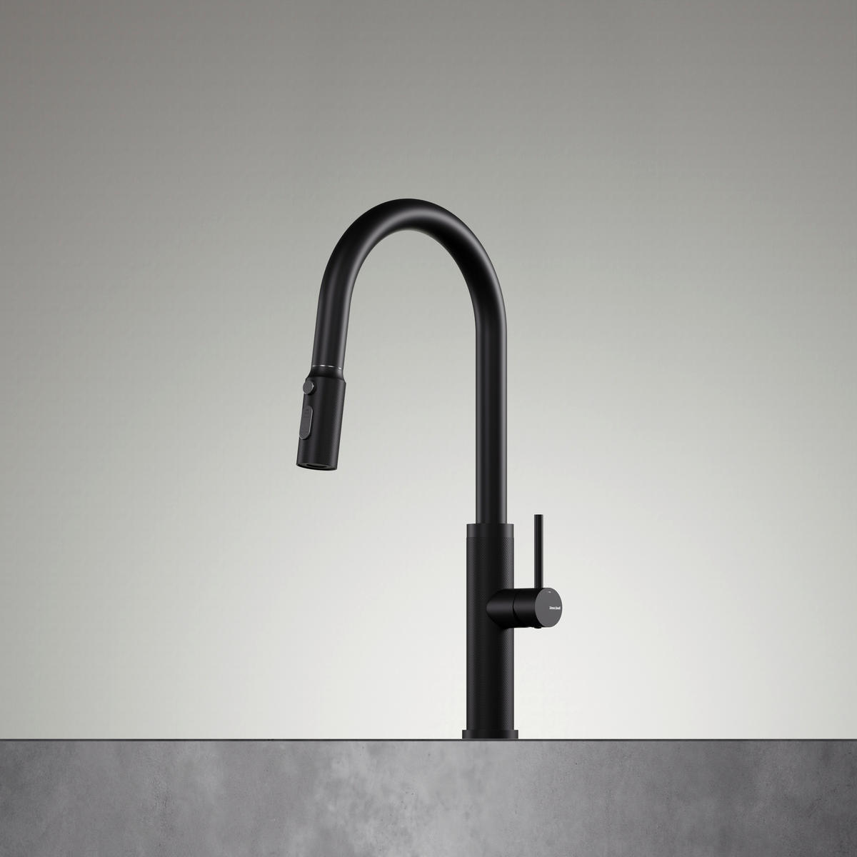 KÜCHENARMATUR  - Schwarz, Design, Metall (4,3/45,4/23cm) - Dieter Knoll