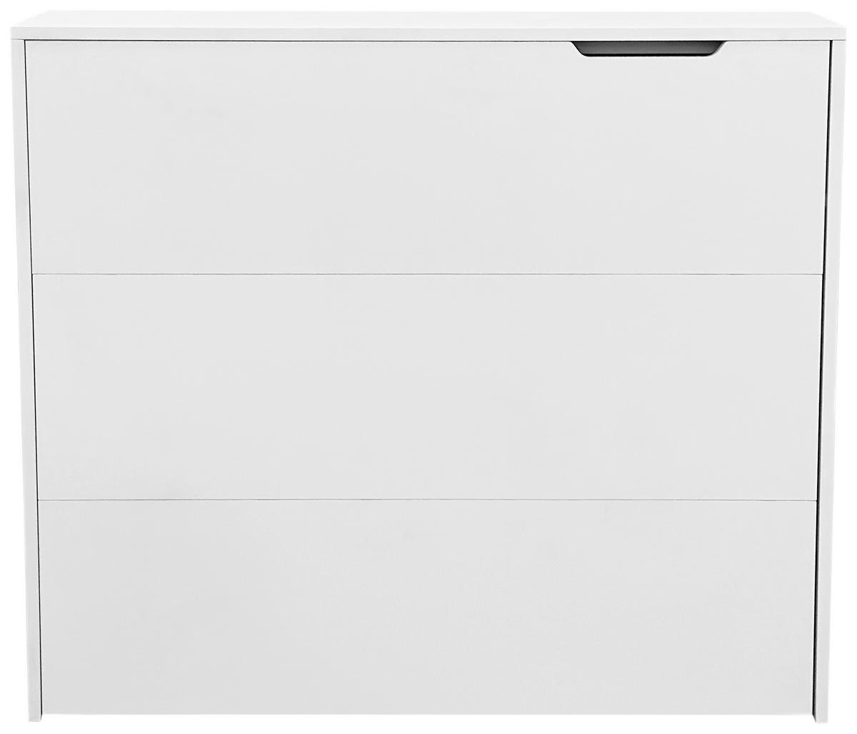 SCHREIBTISCH  in Weiß  - Weiß, MODERN, Holzwerkstoff/Metall (115/100/30cm) - MID.YOU