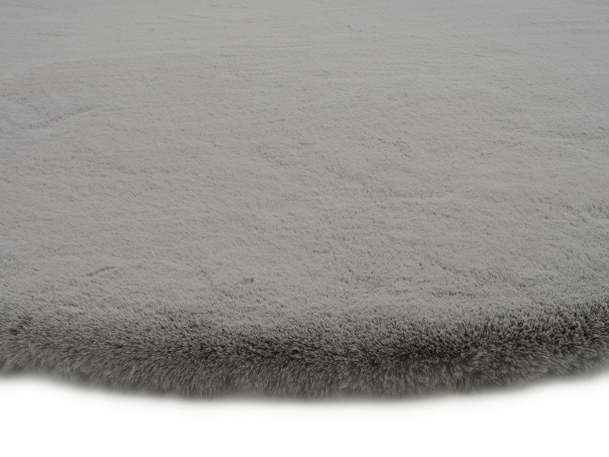 HOCHFLORTEPPICH 80 cm Nuvola - Exklusiv Dunkelgrau  - Dunkelgrau, Basics, Textil (80cm) - Novel