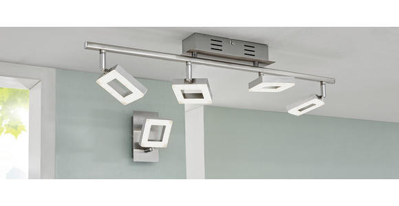 LED-STRAHLER 60,5/8/19 cm - Alufarben/Nickelfarben, Basics, Kunststoff/Metall (60,5/8/19cm) - Novel