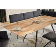 ECKBANK 225/165 cm Mikrofaser Anthrazit, Grau, Schwarz   - Anthrazit/Schwarz, Design, Textil/Metall (225/165cm) - Moderano