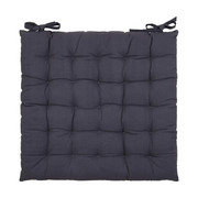 SITZKISSEN 40/40/3 cm - Grau, Basics, Textil (40/40/3cm) - Boxxx