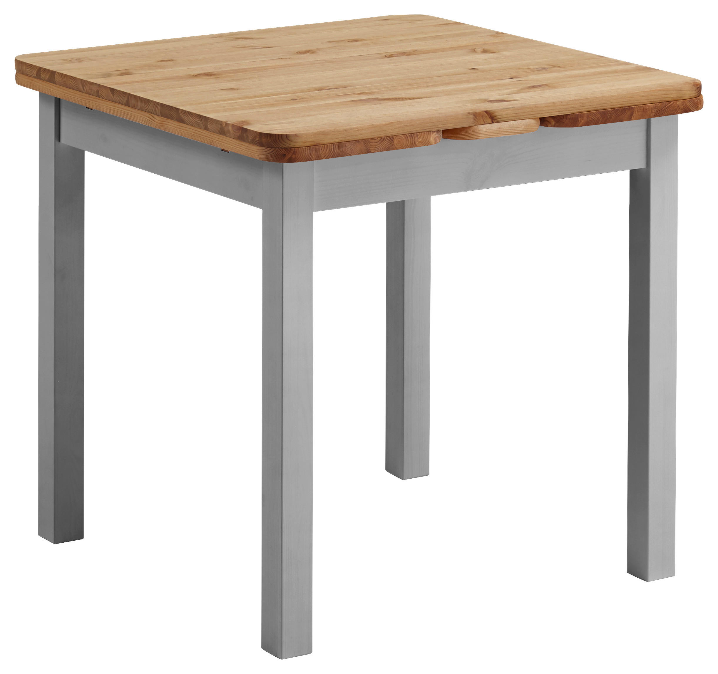 ESSTISCH in Holz 77-127/77/74 cm  - Laugenfarbig/Grau, ROMANTIK / LANDHAUS, Holz (77-127/77/74cm) - Boxxx