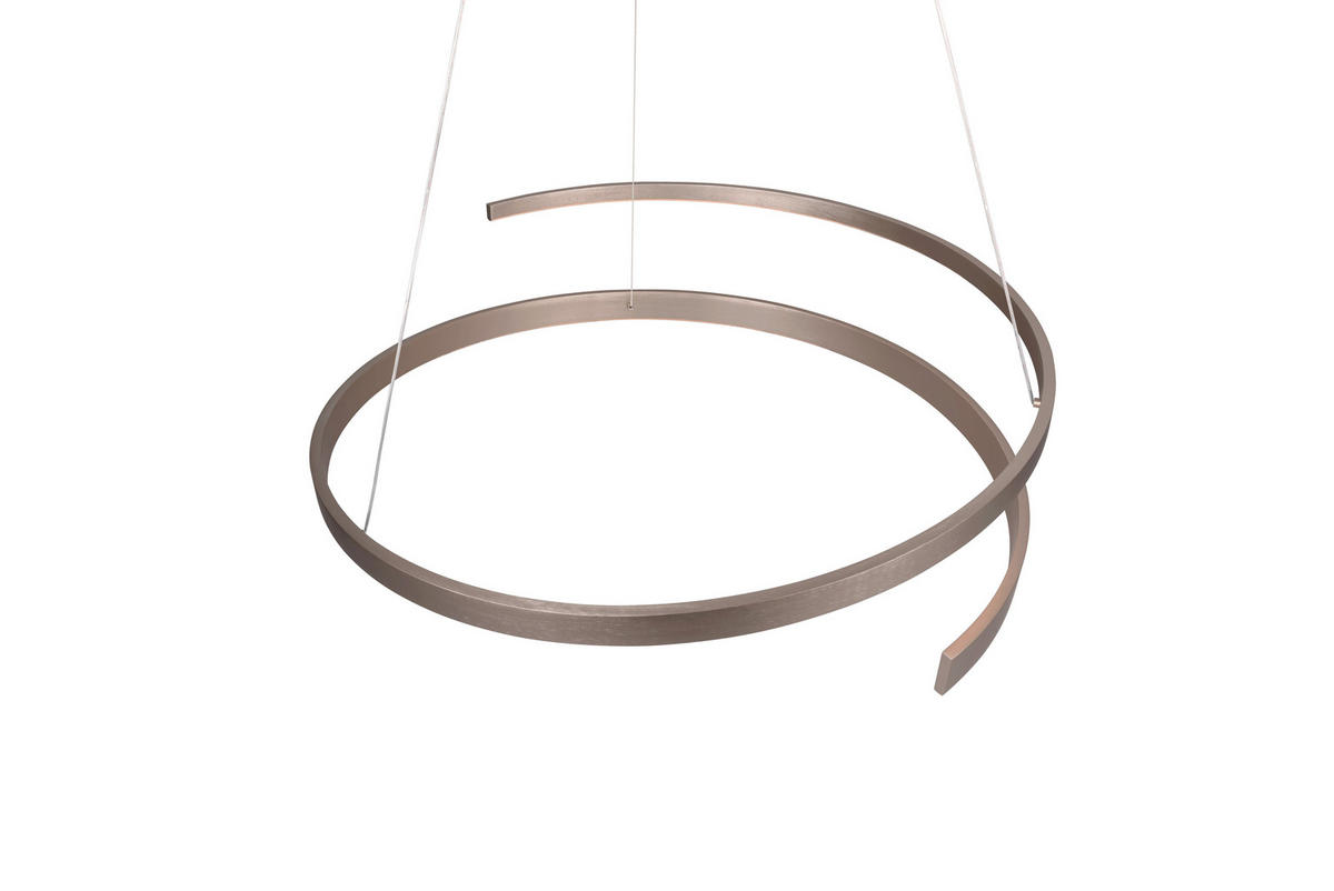 LED-HÄNGELEUCHTE Cinardi 75/200 cm   - Nickelfarben, Design, Metall (75/200cm) - Cinque