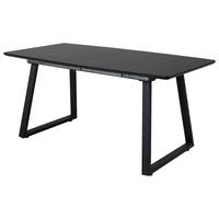 MATBORD i metall, trämaterial 160-200/85/75 cm   - svart, Design, metall/trämaterial (160-200/85/75cm) - Livetastic