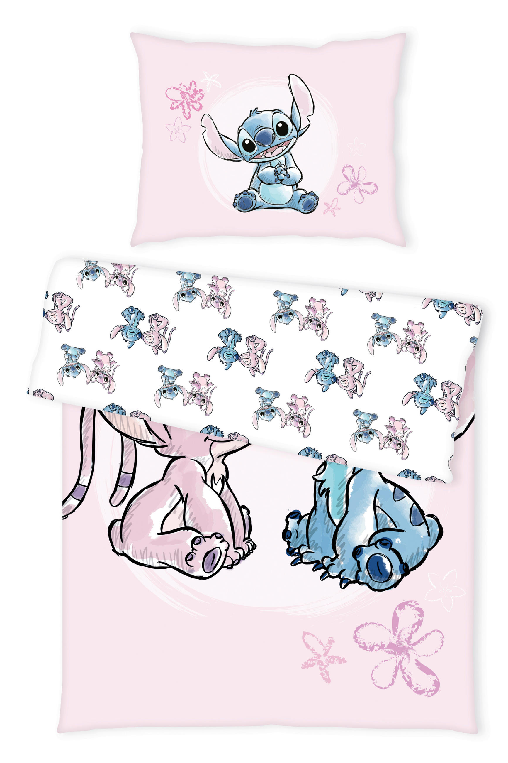 POSTELJNINA Disney Stitch 140/200 cm renforcé večbarvno  - večbarvno, Konvencionalno, tekstil (140/200cm)