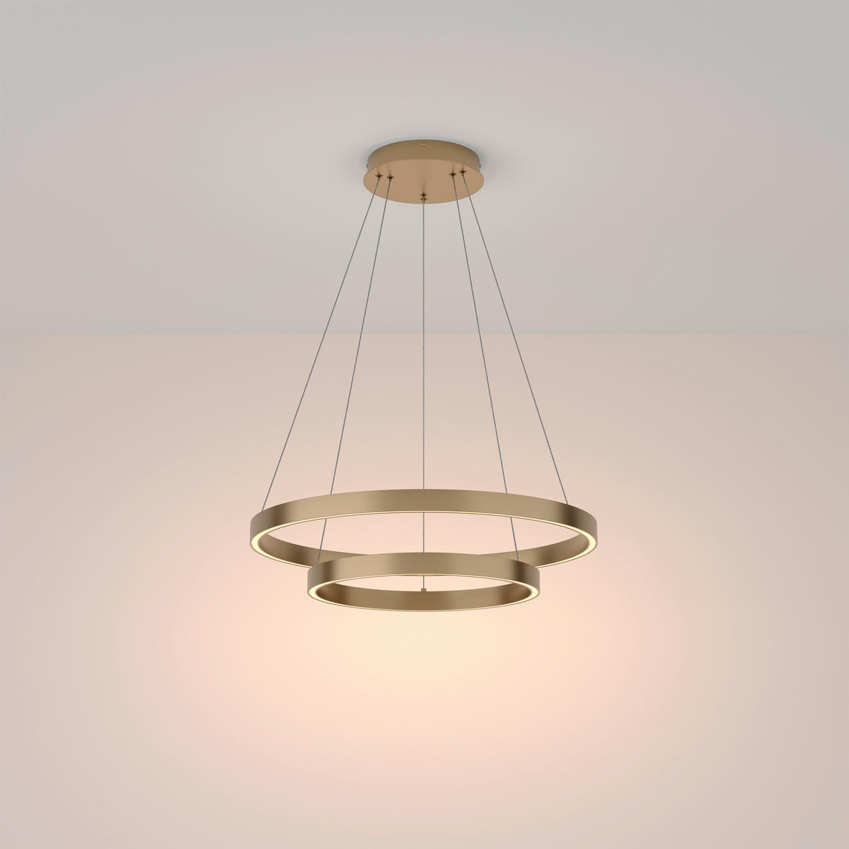 PENDELLEUCHTE 60/100/60 cm   - Messingfarben, Trend, Metall (60/100/60cm) - MAYTONI