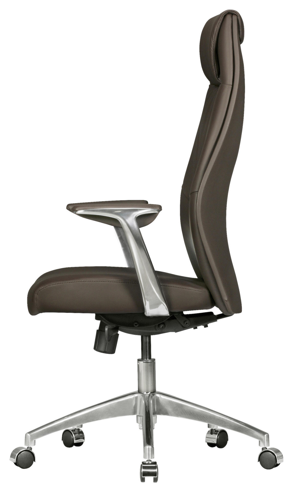 FŐNÖKI SZÉK  barna  - ezüst/barna, Modern, műanyag/fém (67/117/58cm) - MID.YOU
