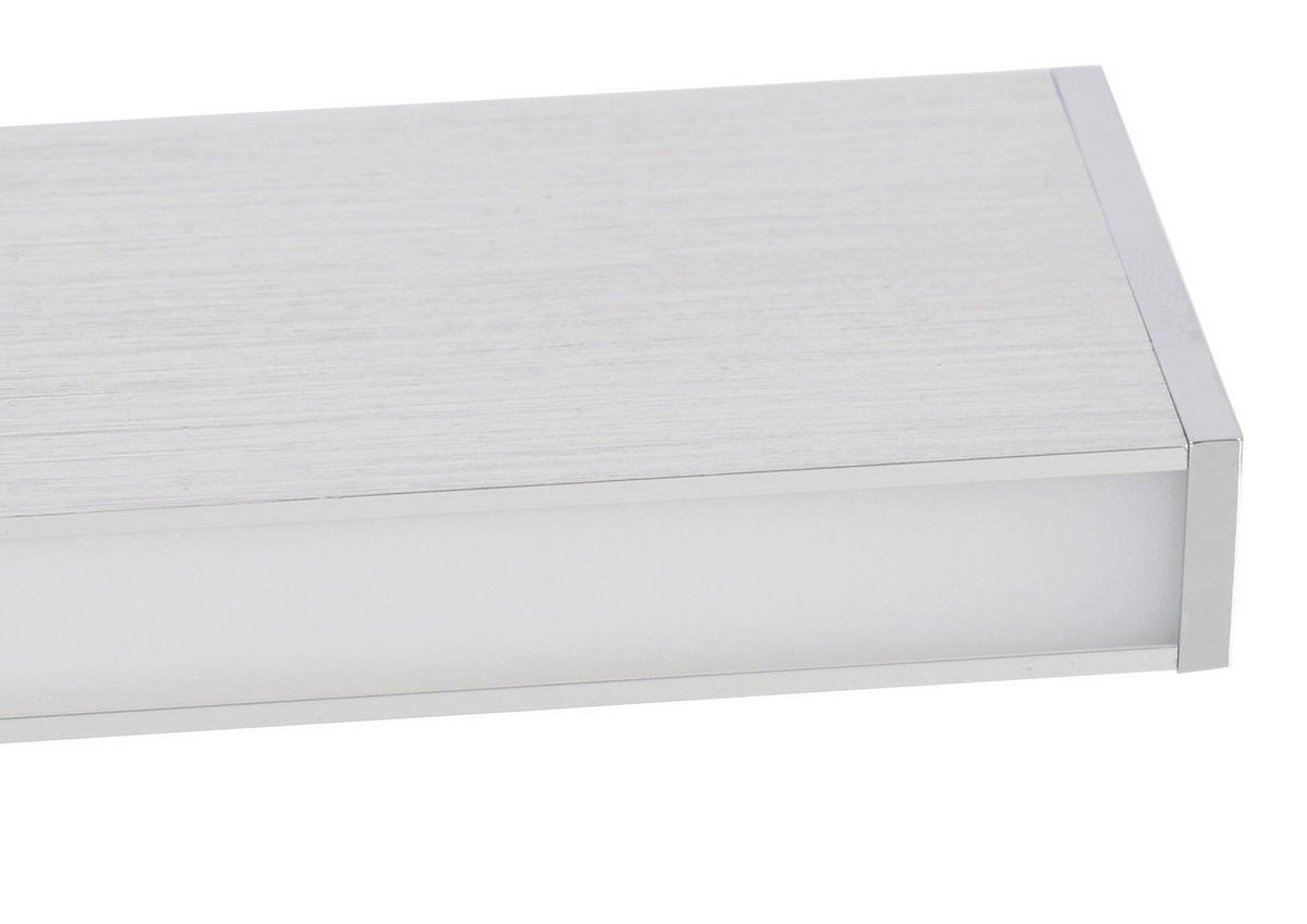 LED-WANDLEUCHTE 45/7/5 cm   - Chromfarben/Alufarben, Design, Kunststoff/Metall (45/7/5cm) - Näve