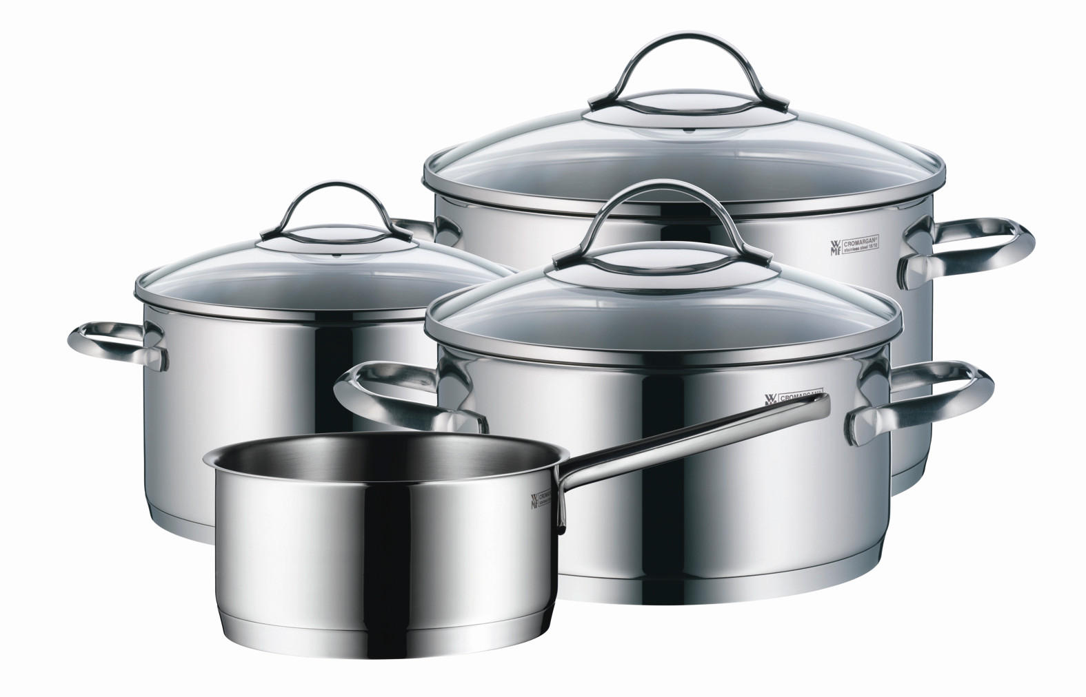 SET LONACA ZA KUHANJE Provence Plus oplemenjeni čelik 4-dijelni Provence Plus - boje oplemenjenog čelika, Basics, staklo/metal - WMF