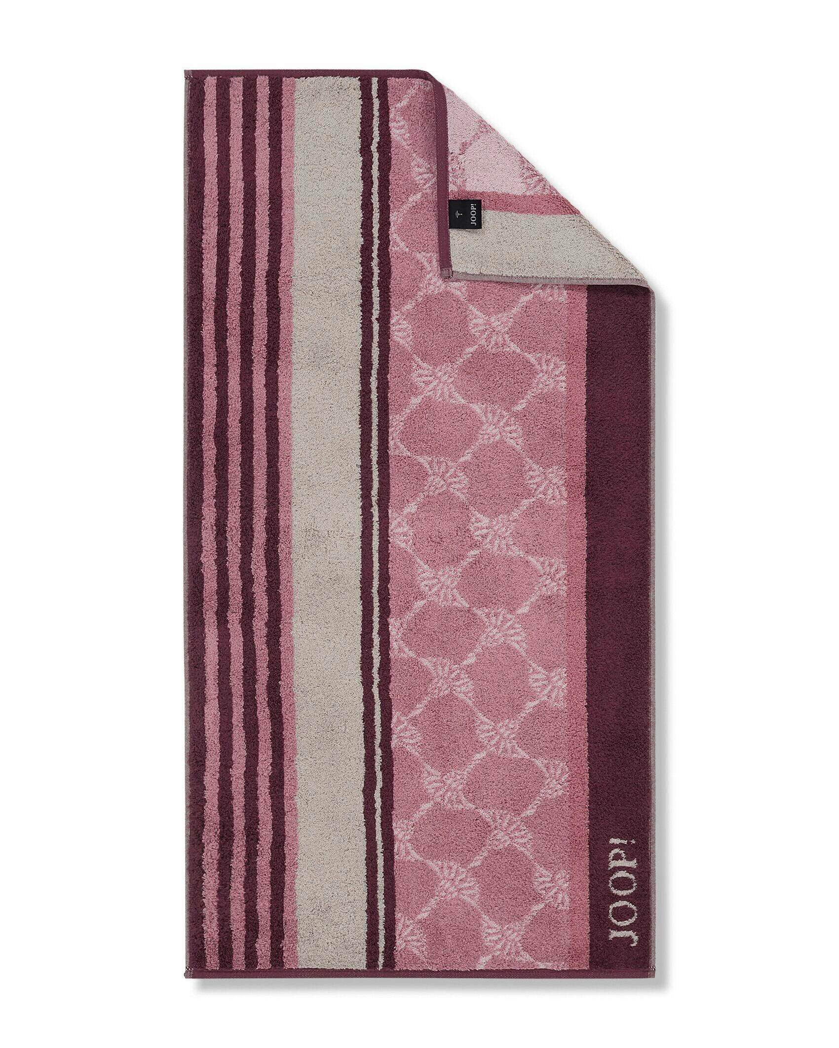 DUSCHTUCH LINES STRIPES 80/150 cm  - Rosa, Basics, Textil (80/150cm) - Joop!