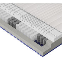 TASCHENFEDERKERNMATRATZE Dream Deluxe 3D Pro 160/200 cm Höhe ca. 22 cm 7 -Zonen - Weiß, Basics, Textil (160/200cm) - Dieter Knoll