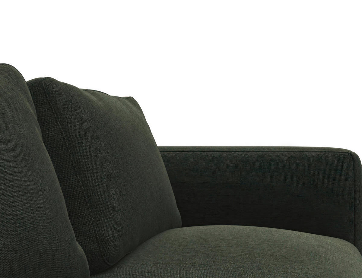 CloseUp von Livetastic ECKSOFA Waldgrün Flachgewebe, Webstoff.