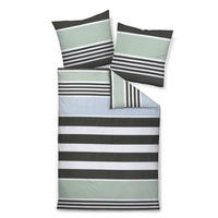 BETTWÄSCHE Makosatin 240/220 cm  - Salbeigrün, Design, Textil (240/220cm) - Janine