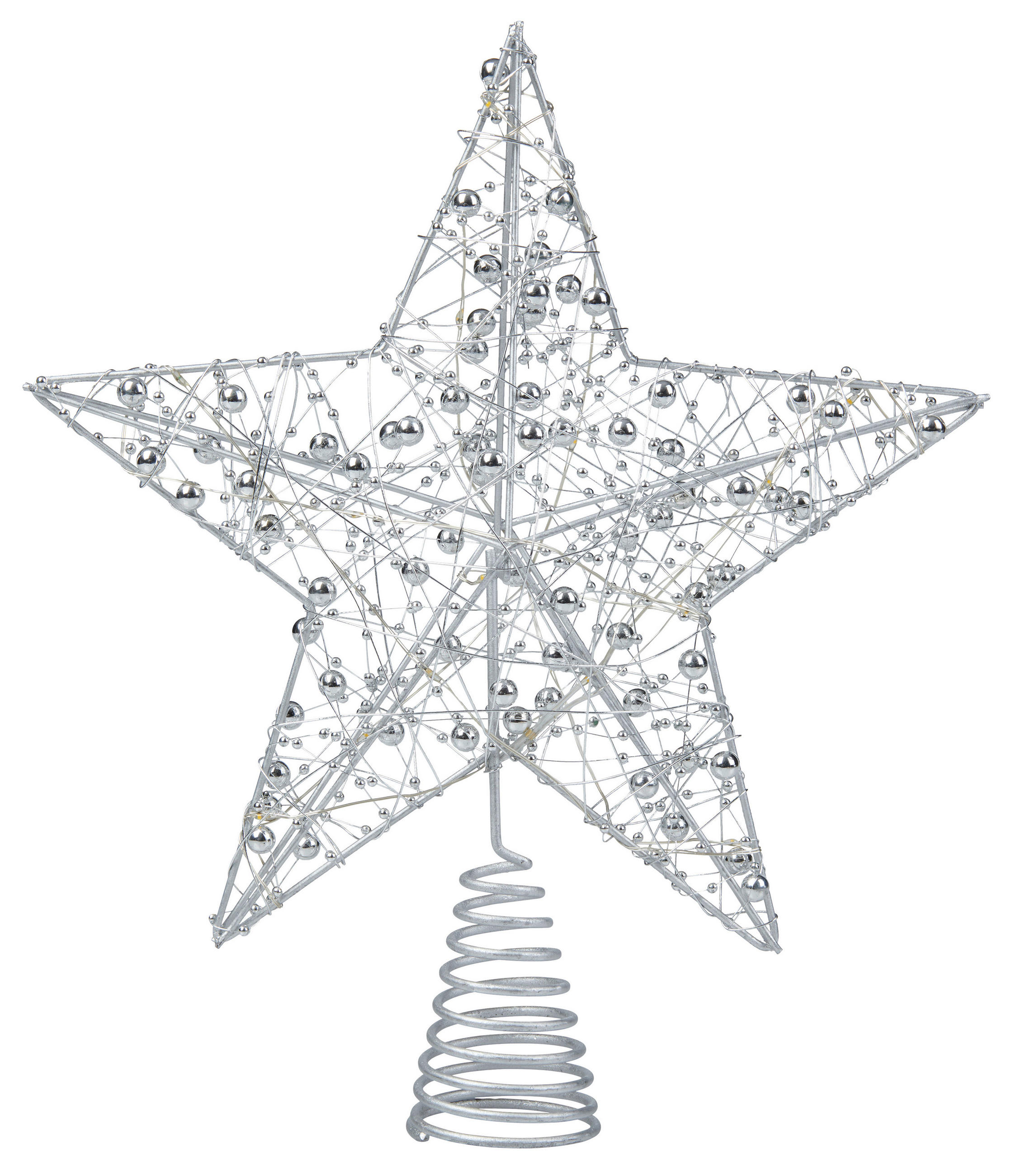 CHRISTBAUMSPITZE  - Silberfarben, Basics (6,00/25,00/27,00cm)