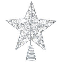 CHRISTBAUMSPITZE  - Silberfarben, Basics (6,00/25,00/27,00cm)