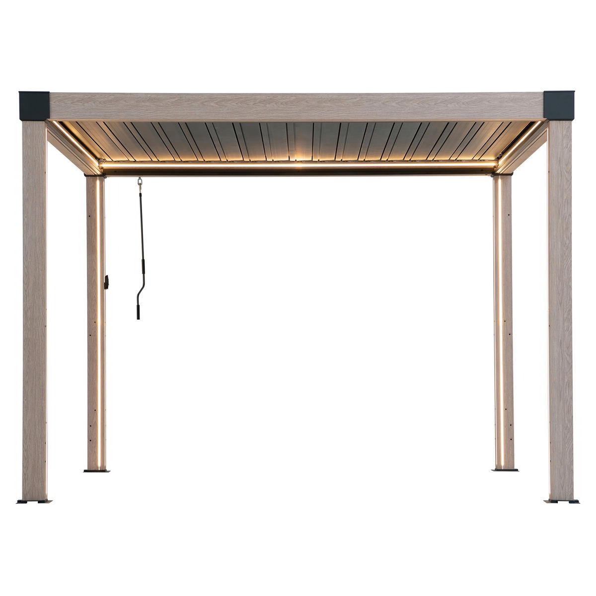 PAVILLON 306/223/306 cm   - Hellbraun/Anthrazit, Basics, Metall (306/223/306cm) - Modante