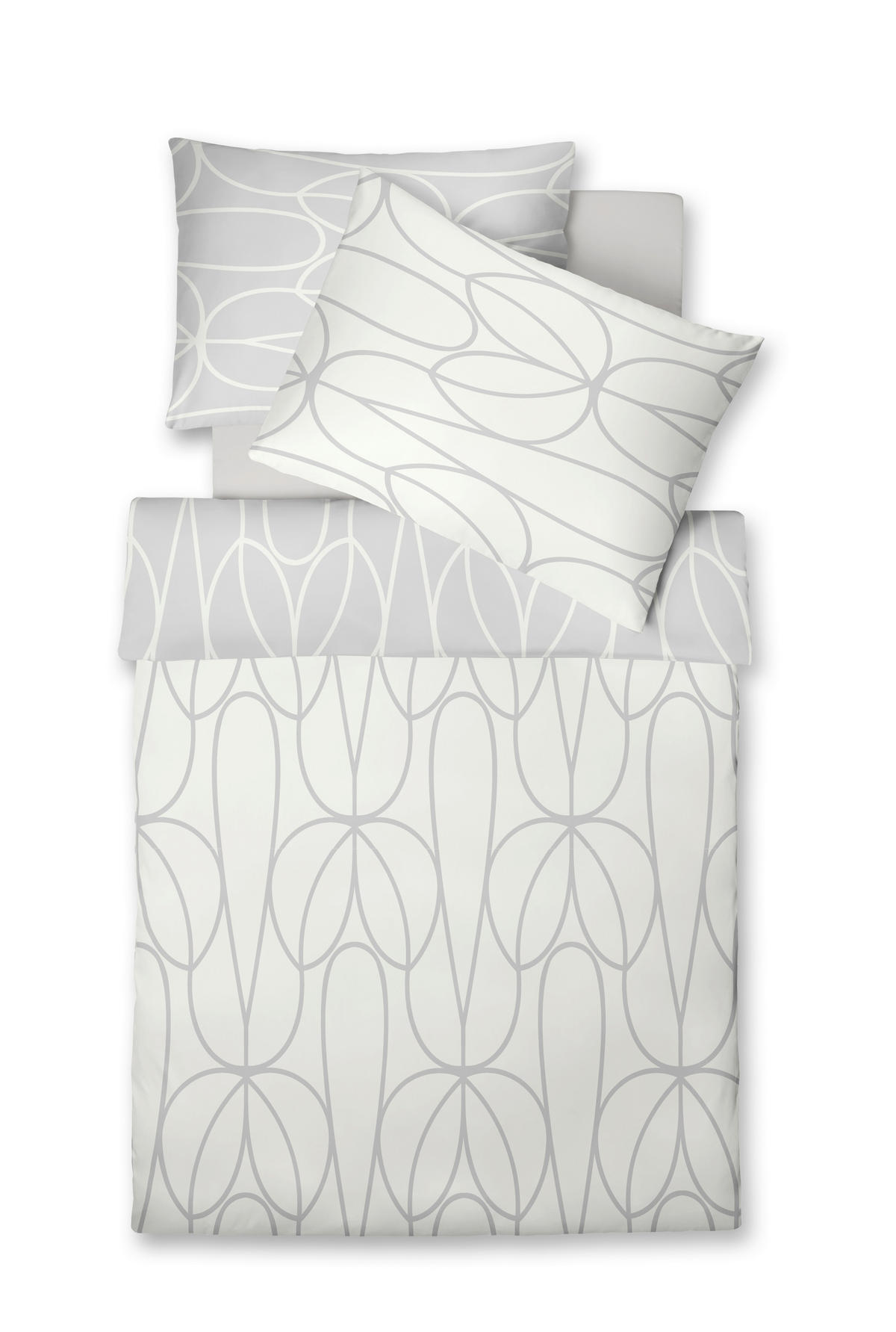 ÁGYNEMŰHUZAT-GARNITÚRA 140/200 cm  - világosszürke, Basics, textil (140/200cm) - Fleuresse