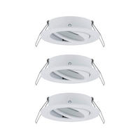 DECKENLEUCHTE 8,4 cm  - Alufarben/Weiß, Basics, Metall (8,4cm) - Paulmann