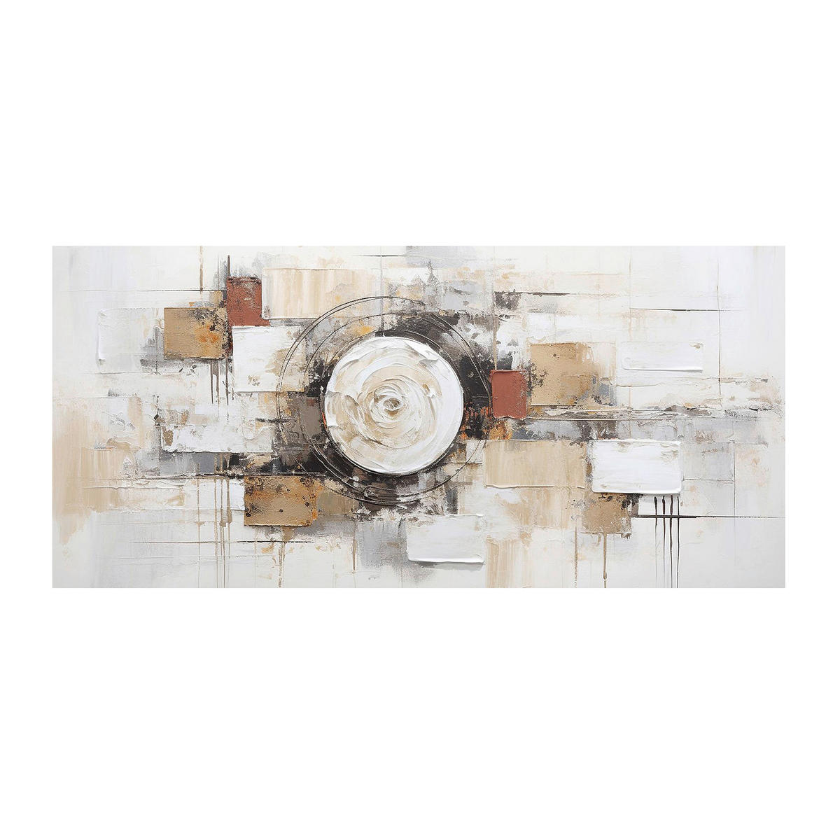 OLAJFESTMÉNY 150/70 cm  - barna, Design, műanyag/textil (150/70cm) - Monee