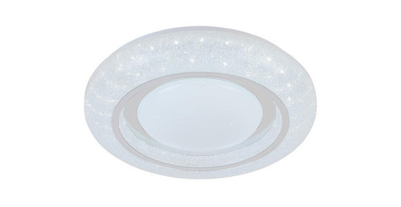 LED-DECKENLEUCHTE 38/7 cm - Chromfarben/Weiß, Trend, Kunststoff/Metall (38/7cm) - Novel