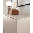 TV-ELEMENT Schwarz, Kaschmir  220/70/38 cm  - Kaschmir/Schwarz, MODERN, Holzwerkstoff/Metall (220/70/38cm) - Carryhome