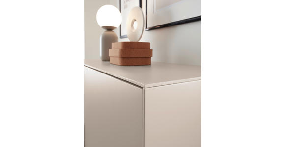 TV-ELEMENT Schwarz, Kaschmir  220/70/38 cm  - Kaschmir/Schwarz, MODERN, Holzwerkstoff/Metall (220/70/38cm) - Carryhome